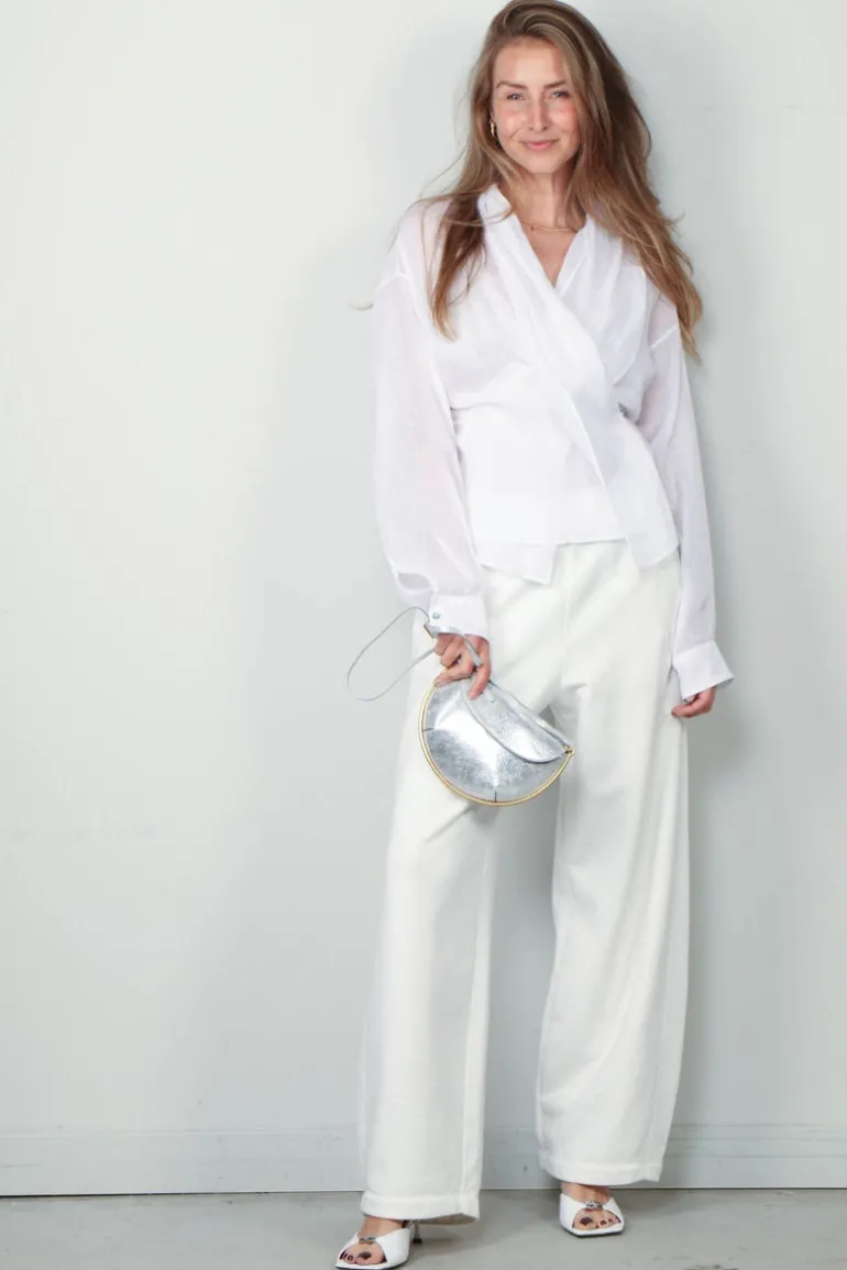 Forte_Forte Blouse - Chic Rami Muslin Crossed Shirt - Giglio