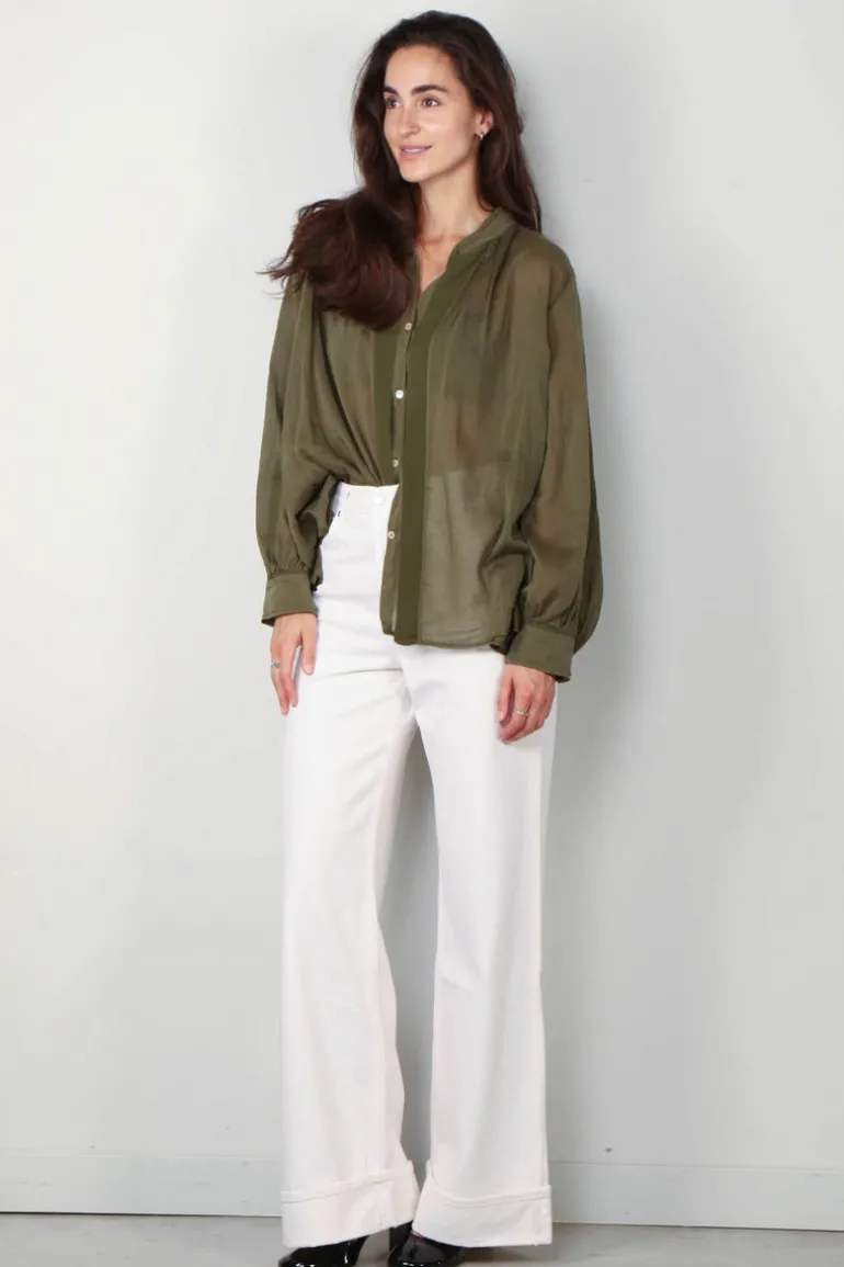 forte_forte Blouse - 12919 my shirt - Olive