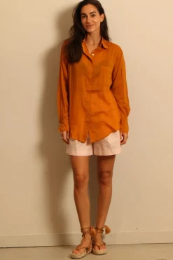 forte_forte shirt - 12404 my shirt - Caramel