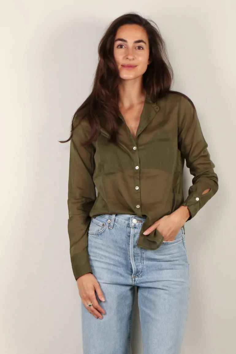forte_forte Blouse - 9906 my shirt - Olive