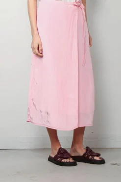 Forte_Forte Rok - Contemporary Satin Longuette - Rose