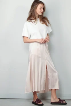 forte_forte T-shirt - Essential Organic Cotton Jersey Cropped T-shirt - Bianco