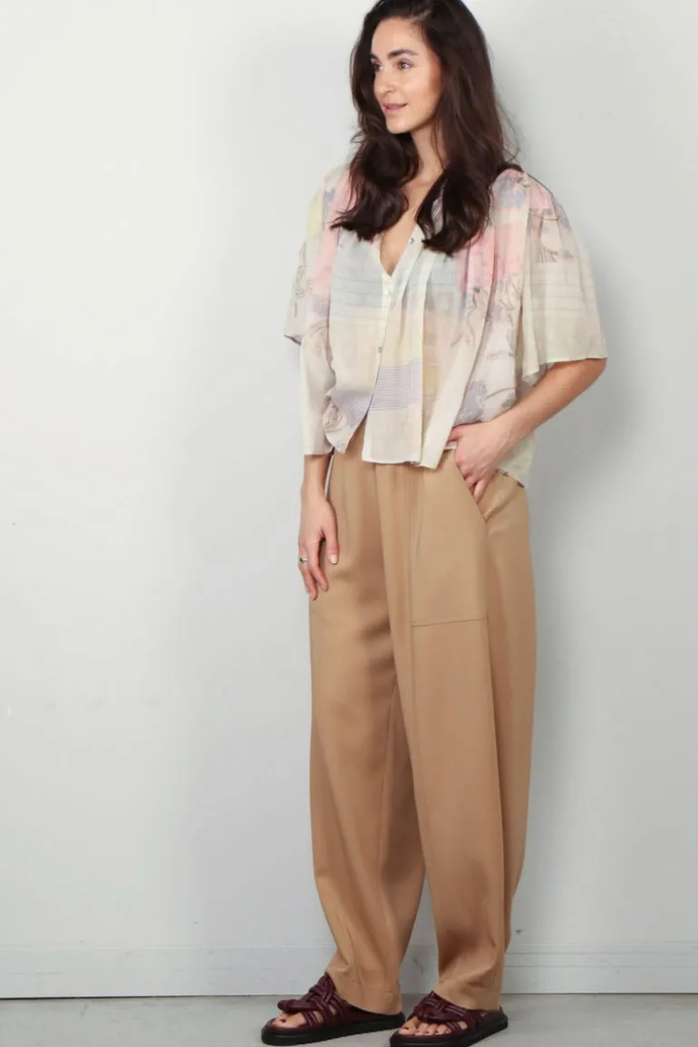 Forte_Forte Blouse - The Secred Garden Print Voile Bohemian - Pesco