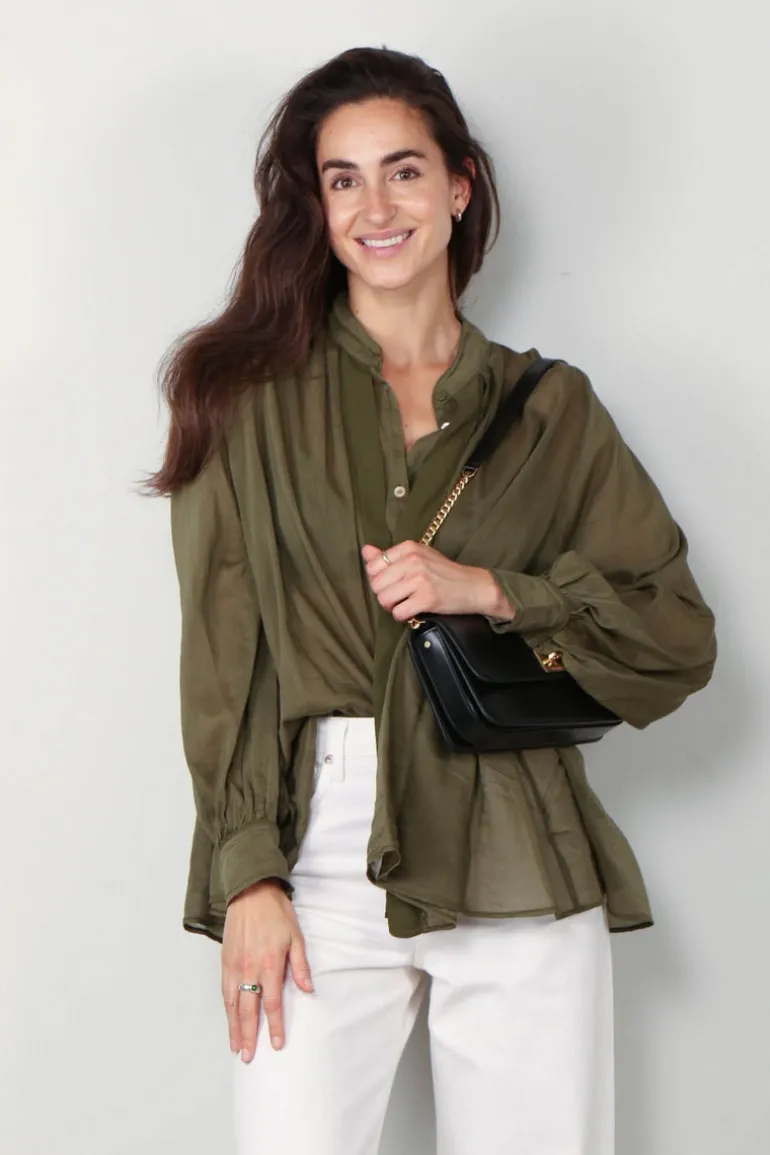 forte_forte Blouse - 12919 my shirt - Olive