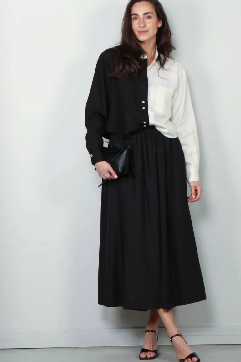 Forte_Forte Rok - Habotai Silk Essential - Noir