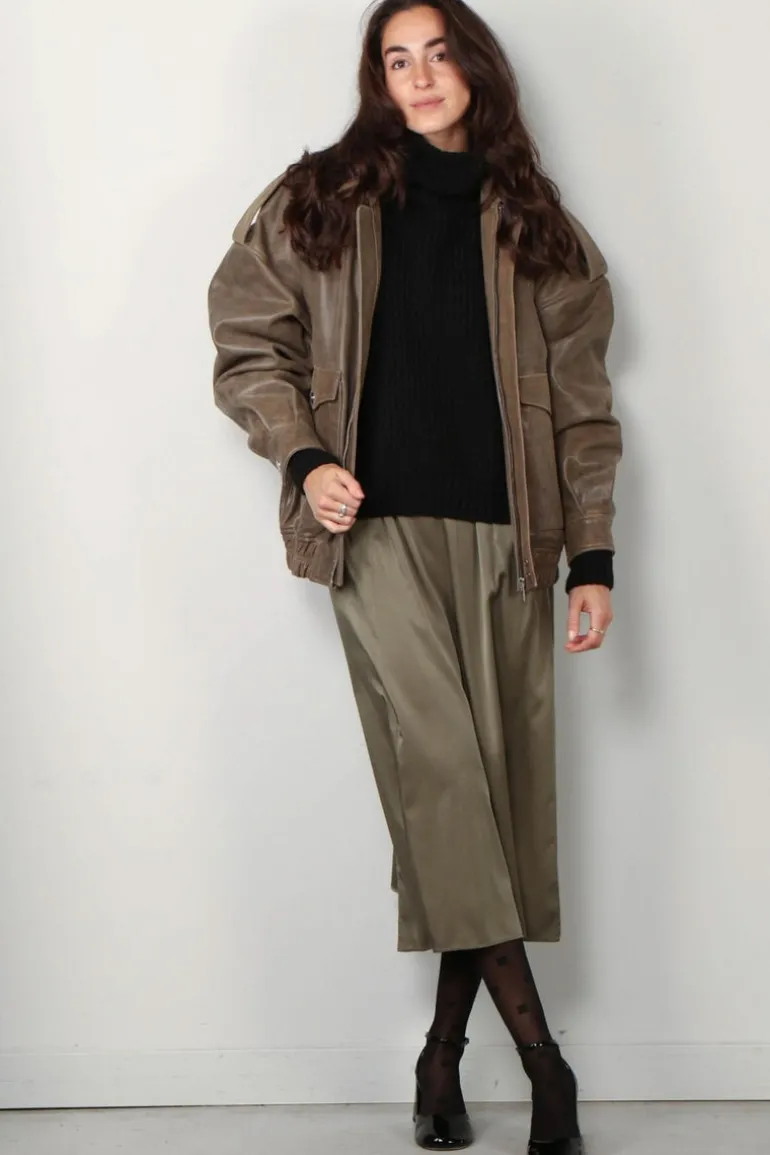 forte_forte Rok - 12892 my skirt - Olive