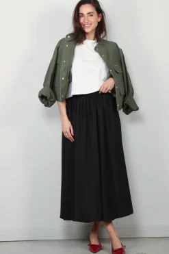 Forte_Forte Rok - Habotai Silk Essential - Noir