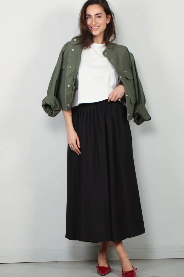 Forte_Forte Rok - Habotai Silk Essential - Noir
