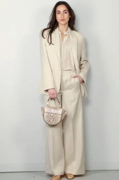 forte_forte Blouse - ChaOnette Print Co/Se Voile Half Sleeve Shirt - Ivory