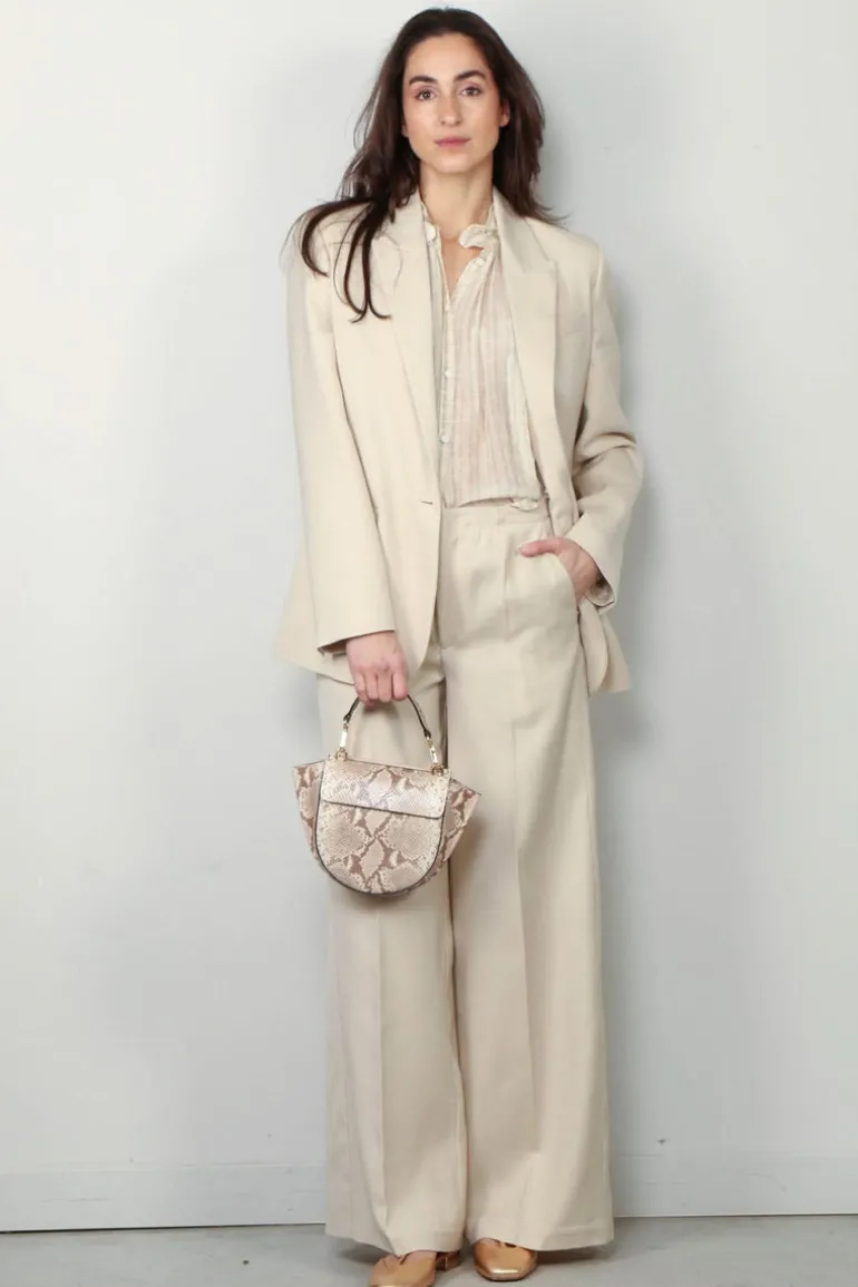 forte_forte Blouse - ChaOnette Print Co/Se Voile Half Sleeve Shirt - Ivory