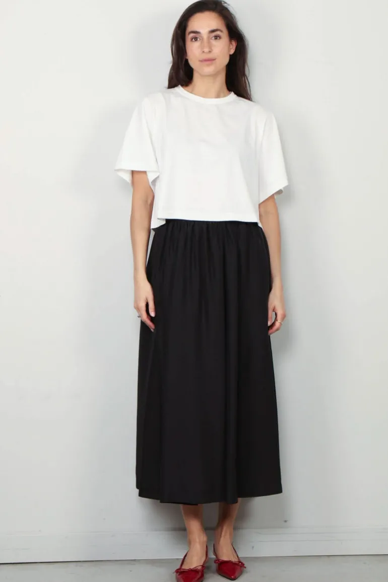 Forte_Forte Rok - Habotai Silk Essential - Noir