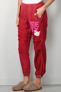 FREE CITY Jogging - Flap/Snap Freecity large matte/satin airjump - Red plant