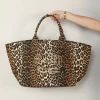 Ganni tas - A5822 Shopper XXL - Leopard