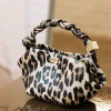 Ganni tas - A5817 Bou Bag Mini Print - Leopard