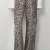 Ganni Broek - Print Denim Angi -  Leopard