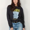 Ganni Shirt - Basic Cotton Teddy Long Sleeve - Phantom