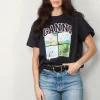 Ganni T-shirt - Basic Jersey BD Teddy Relaxed T-shirt - Phantom