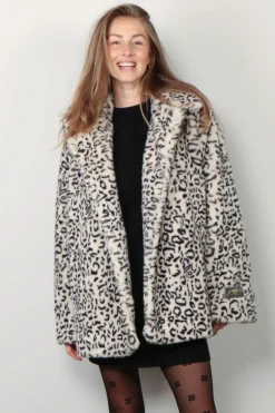 Ganni Jas - Faux Fur Jacket - Almond milk