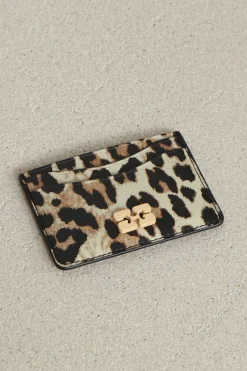 Ganni Cardholder - Bou Card Holder Print - Leopard