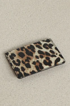 Ganni Cardholder - Bou Card Holder Print - Leopard