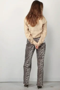 Ganni Jeans - Print Denim Izey - Leopard