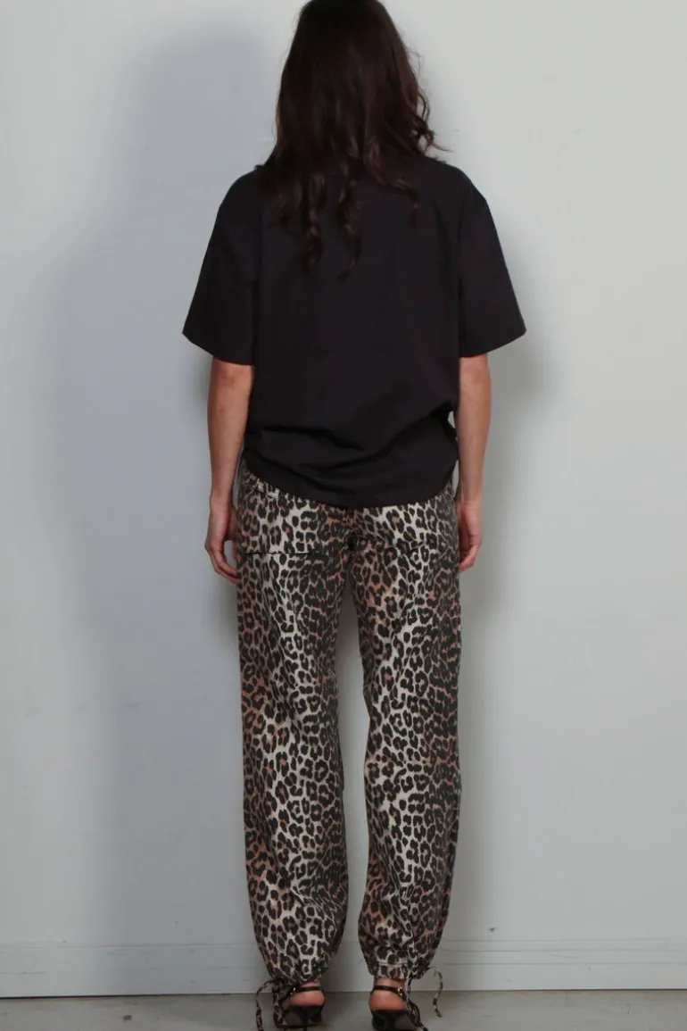 Ganni T-shirt - Heavy Cotton Drop Shoulder Ganni T-shirt - Phantom