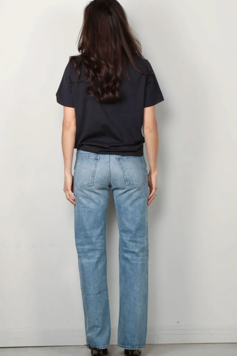 Ganni T-shirt - Basic Jersey BD Teddy Relaxed T-shirt - Phantom
