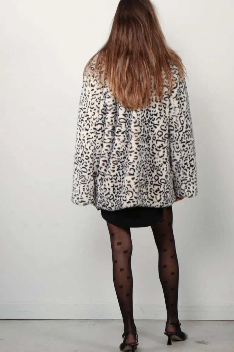 Ganni Jas - Faux Fur Jacket - Almond milk