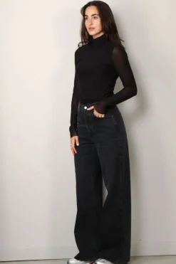 Ganni trui - T3815 Long Sleeve Rollneck - Black