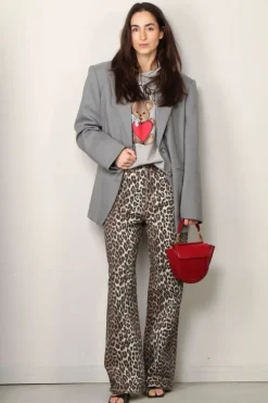 Ganni Jeans - Print Denim Izey - Leopard