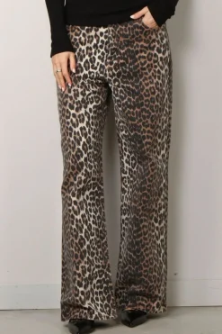Ganni Jeans - Print Denim Izey - Leopard