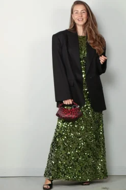 Ganni Top - Velvet Sequins Blouse - Titanite