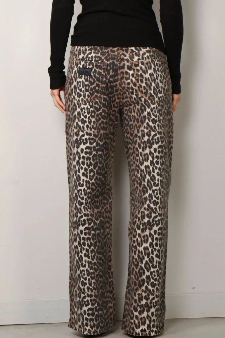 Ganni Jeans - Print Denim Izey - Leopard