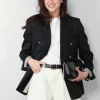 Golden Goose blazer - Double Breasted Blazer Gabardine - Black