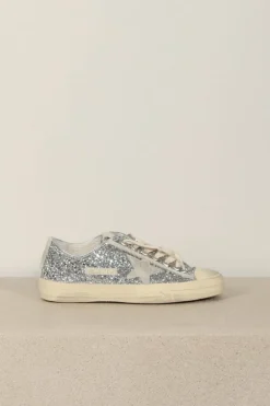 Golden Goose Sneakers - V-Star 2 Glitter - Silver / Ice