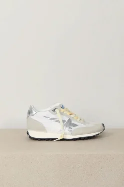Golden Goose Sneakers - Running Marathon - White / Grey / Silver