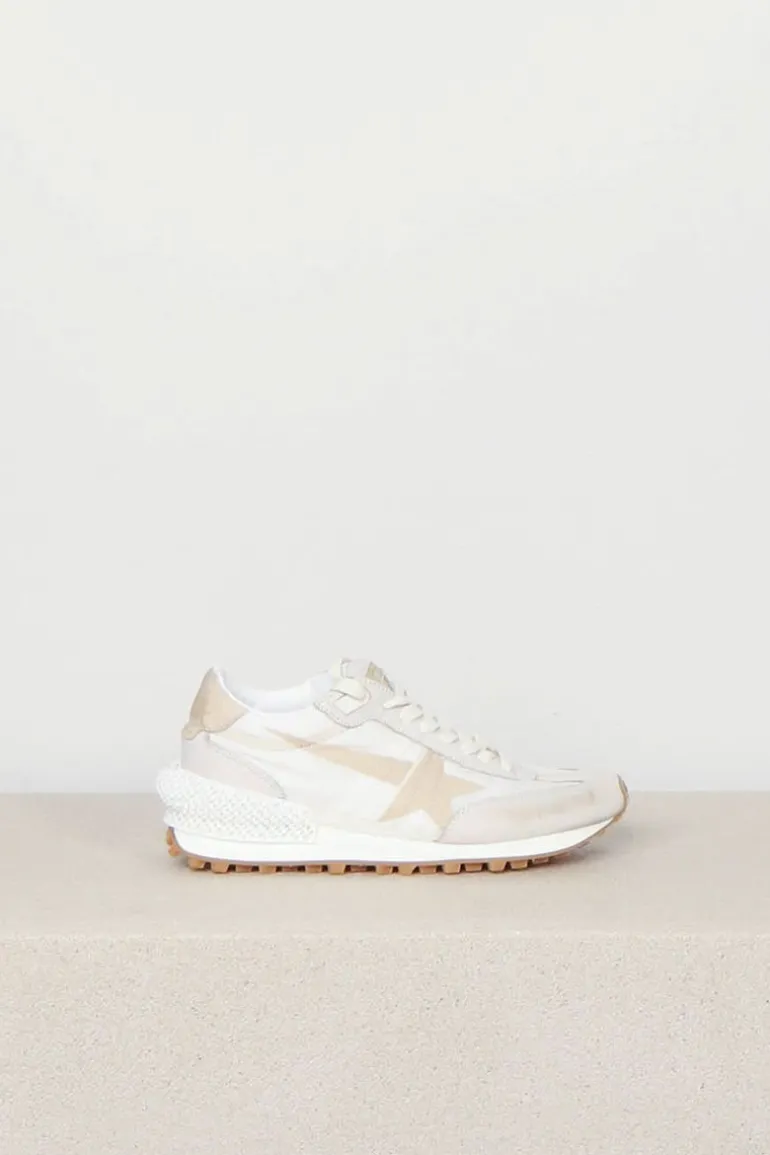 Golden Goose Sneakers - Running Marathon - Beige / Light Grey