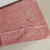 Golden Goose Foulard - Foulard Paisley Print Silk - Antique Rose