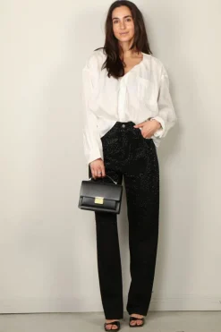 Golden Goose Jeans - Pant Kim Denim Crystals Degrade - Black
