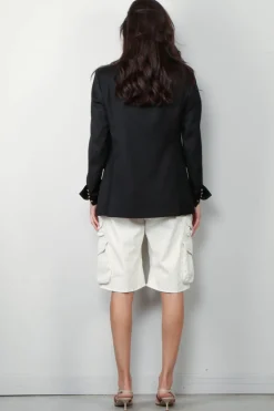 Golden Goose blazer - Double Breasted Blazer Gabardine - Black