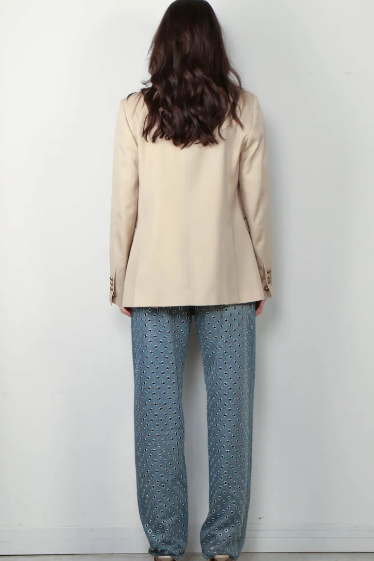 Golden Goose blazer - Double-Breasted Blazer Gabardine - Sand