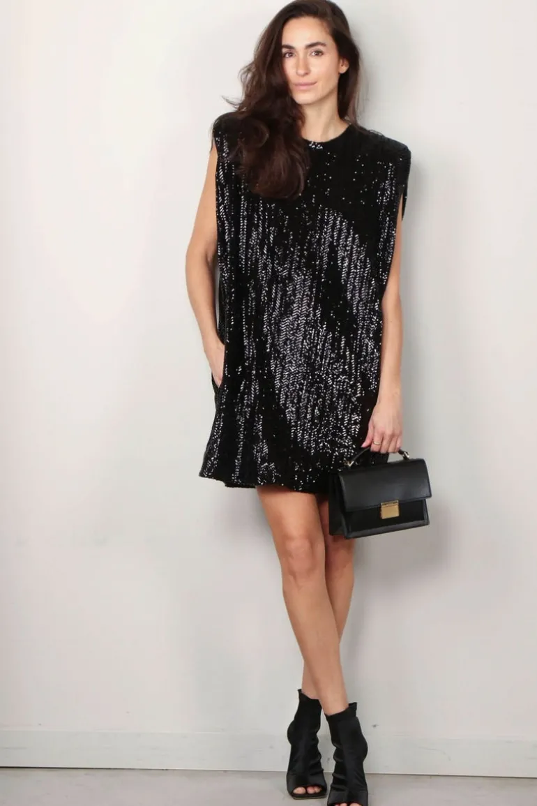 Golden Goose Jurk - Sleeveless Tee Dress - Black