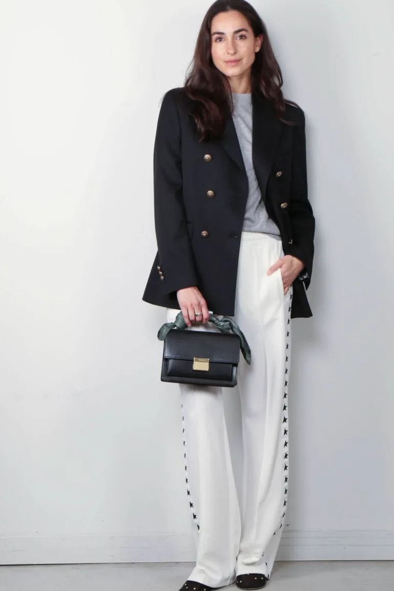 Golden Goose blazer - Double Breasted Blazer Gabardine - Black