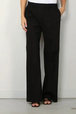 Halfboy Broek - Sporty tailored pants - Black
