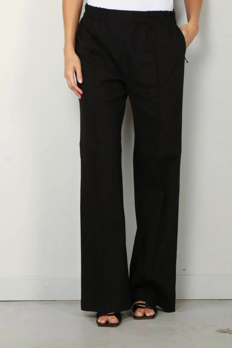 Halfboy Broek - Sporty tailored pants - Black