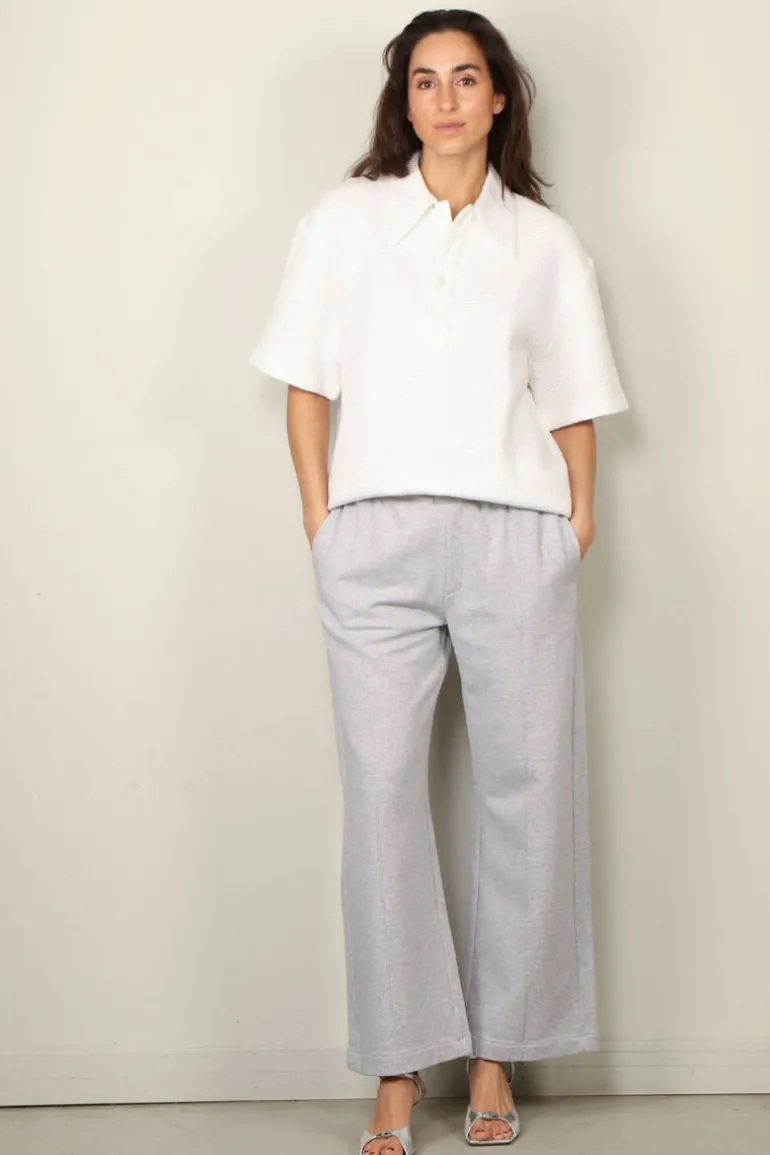 Halfboy Broek - Jogger Pants - Light Grey Melange