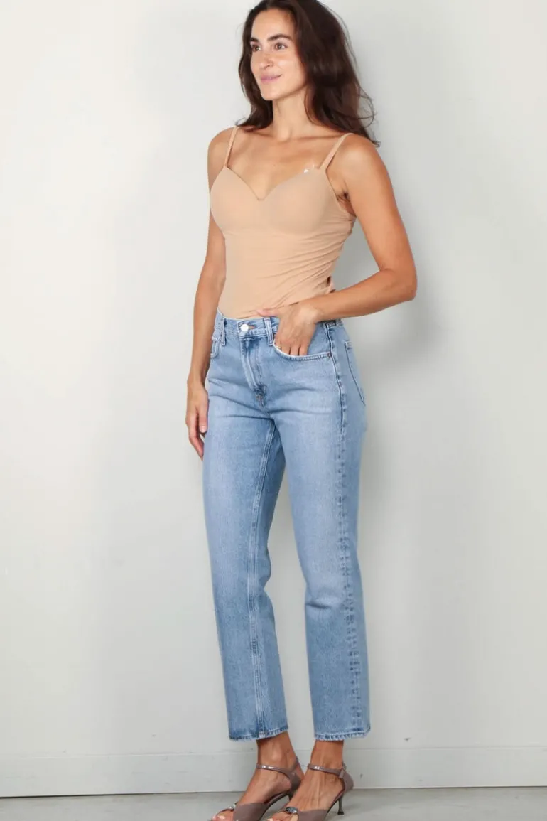Hanro top - Allure Padded Bra - nude