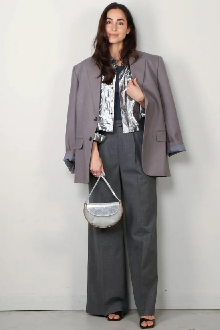 Herskind Broek - Kelly - Light Grey Pinstripe