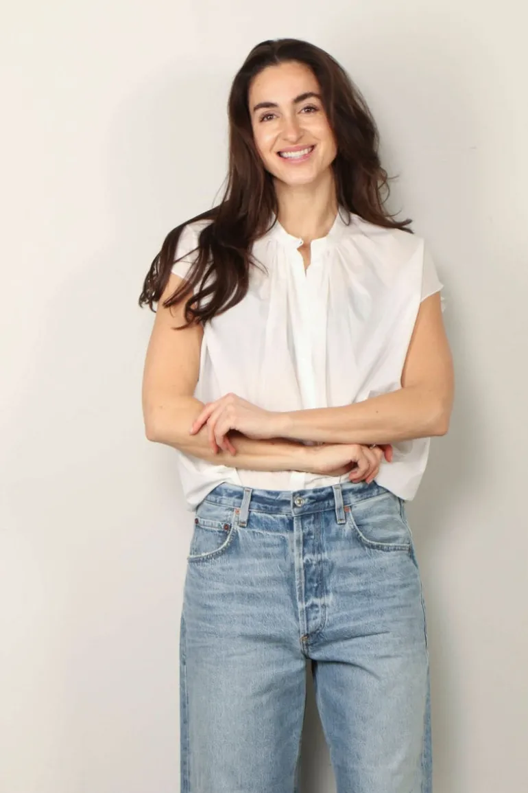 Indress Blouse - Rose - Ecru