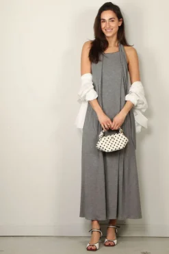 Indress Jurk - Hibiscus - Heather Grey